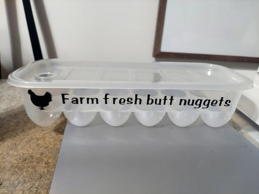 Farm Fresh Butt nuggets egg holder